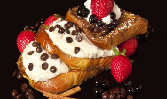 Cannoli Toast with Strawberries
