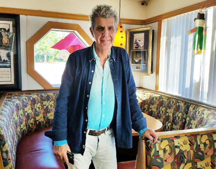 Patrons such as Anthony Bourdain @ Flashback Diner